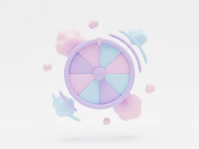 Dönüş hissi veren pastel lila çark